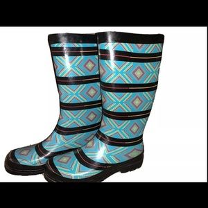 Blue Rain Boots